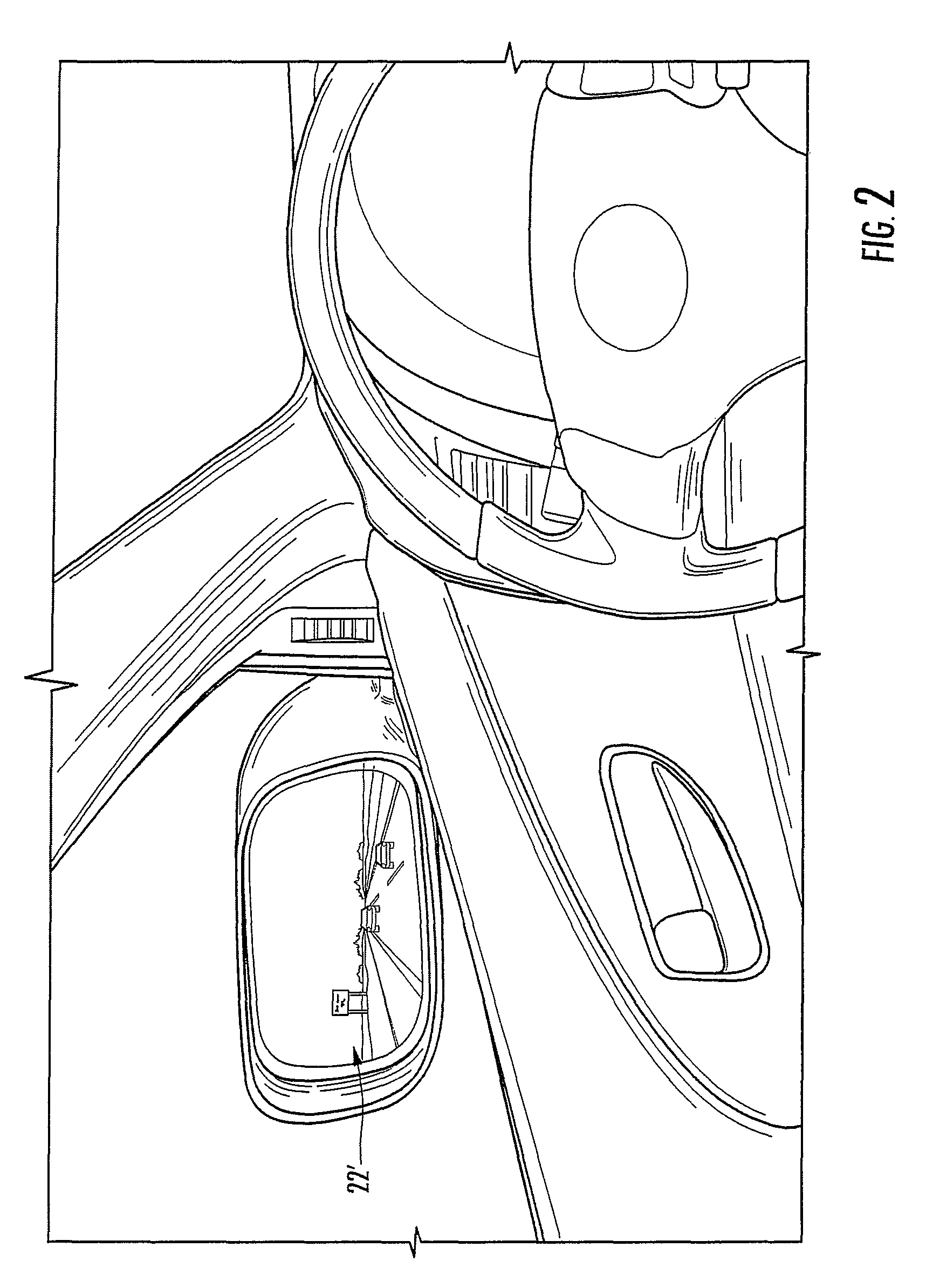 Display device for exterior rearview mirror