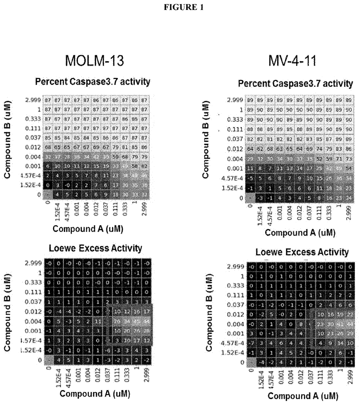 Combination of a mcl-1 inhibitor and midostaurin, uses and pharmaceutical compositions thereof