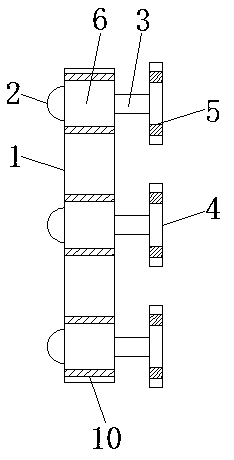 Multi-section hollow type light composite energy-saving board