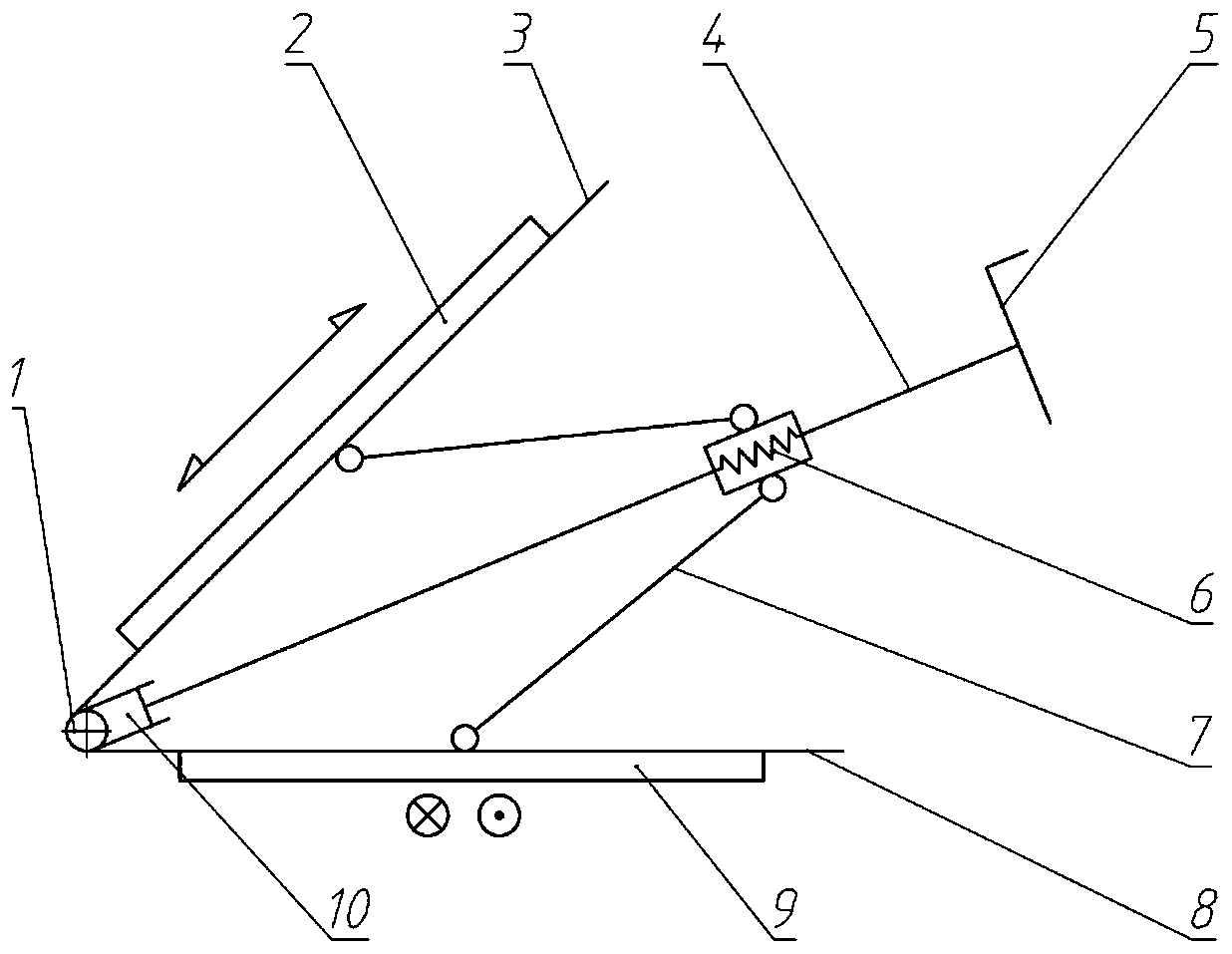 Mounting device for main support frame plate of lithography machine