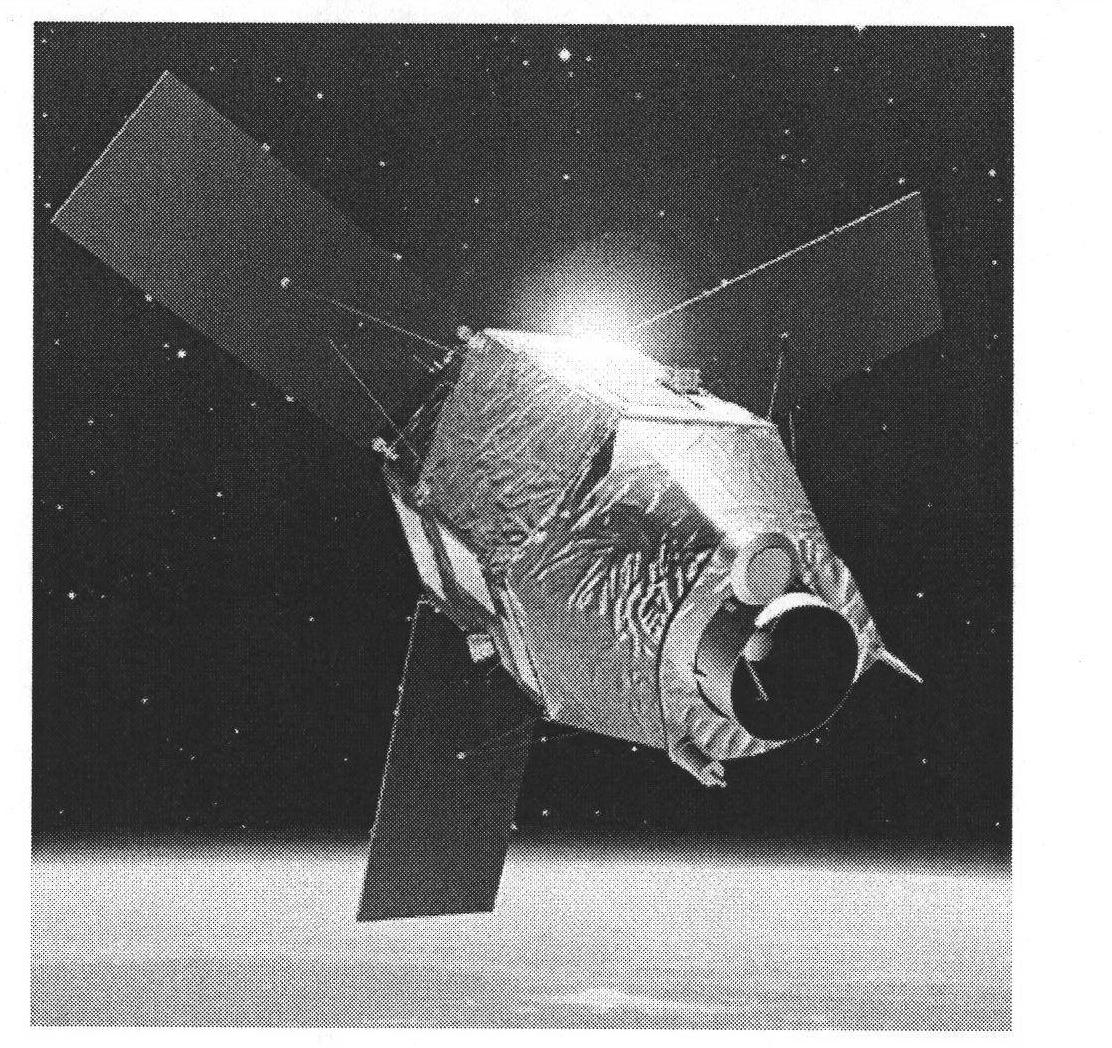 Method for resolving and determining satellite counterglow oriented object posture for effectively avoiding ground gas light influence