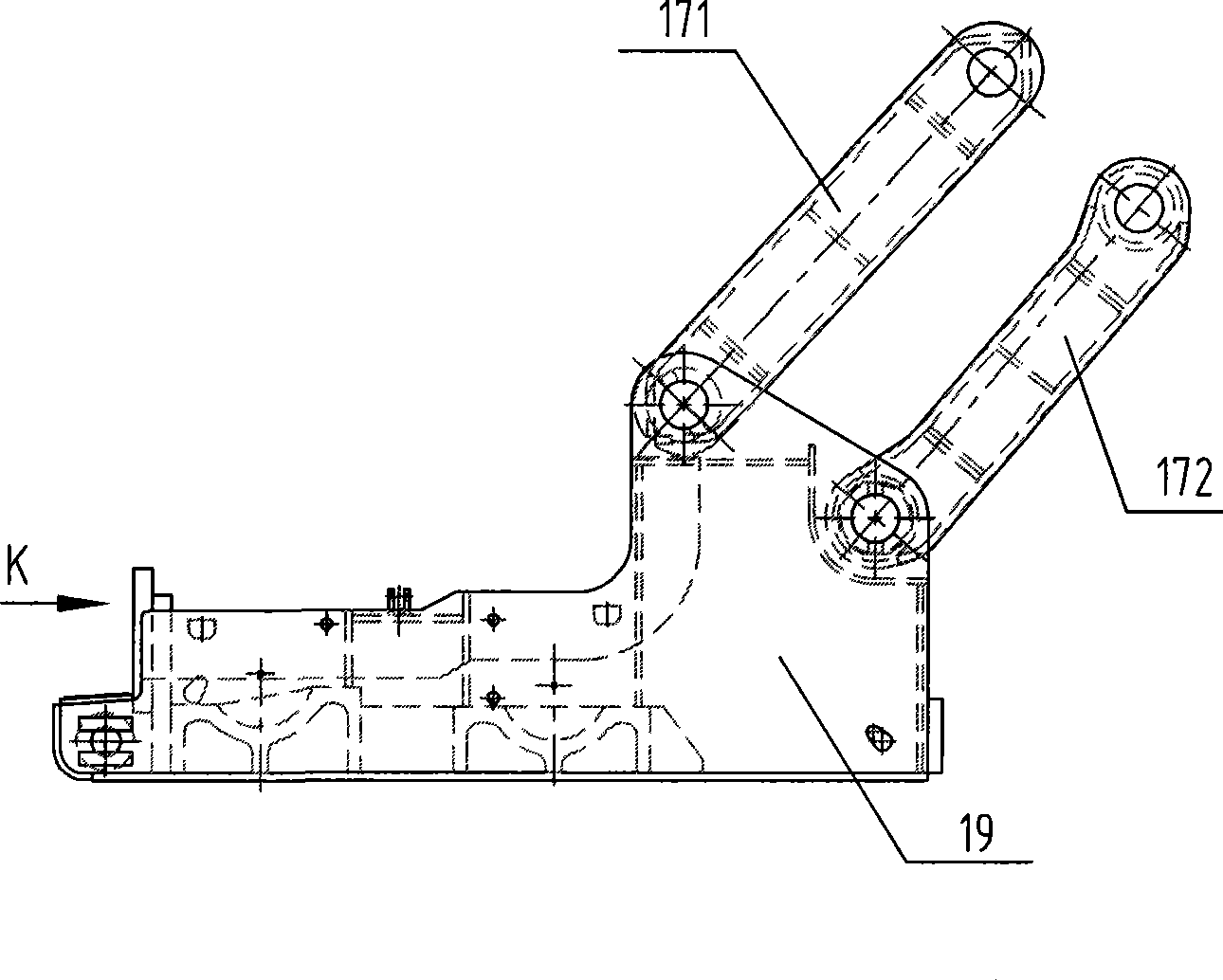 Hydraulic support for large-mining height caving coal