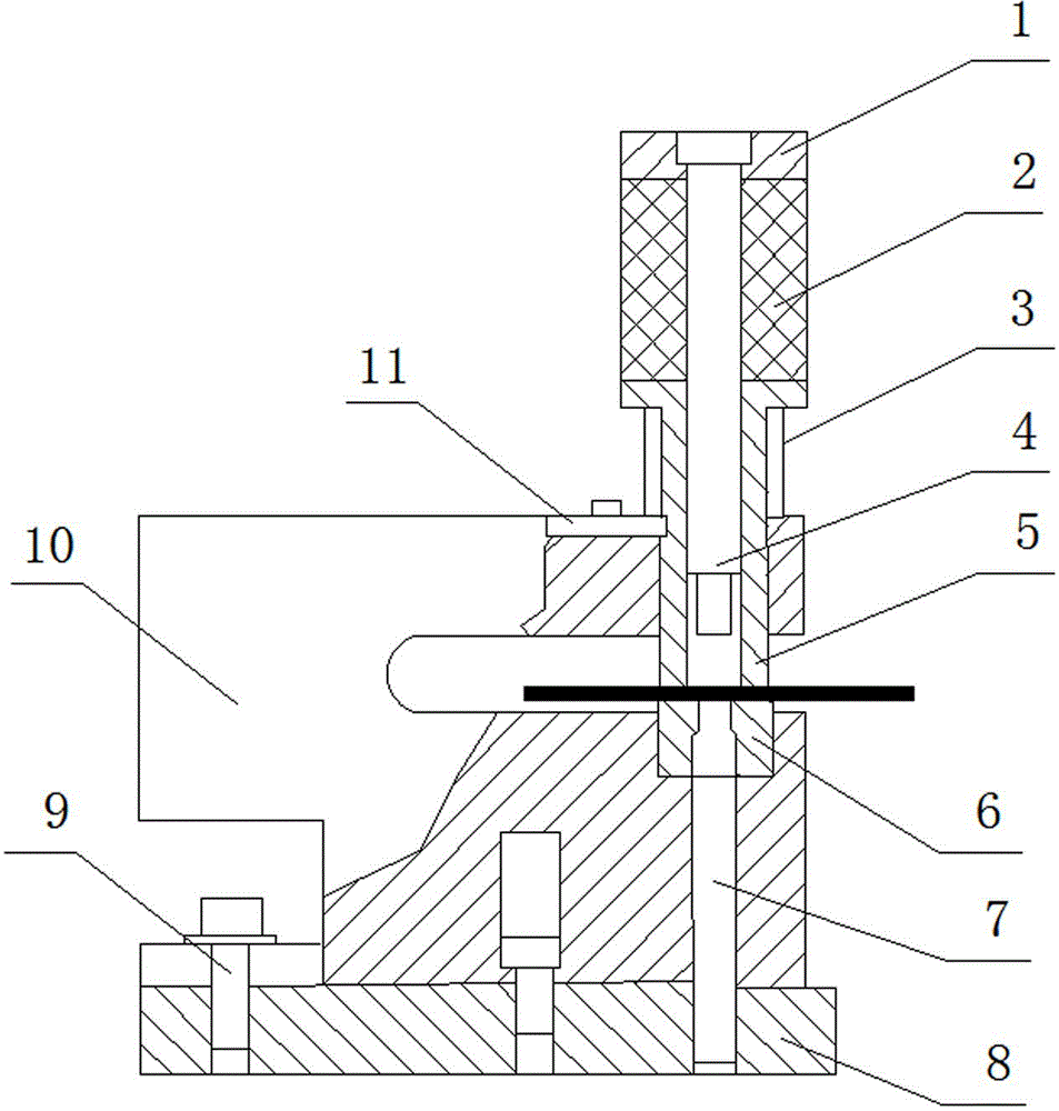 Blanking forming die for bending machine