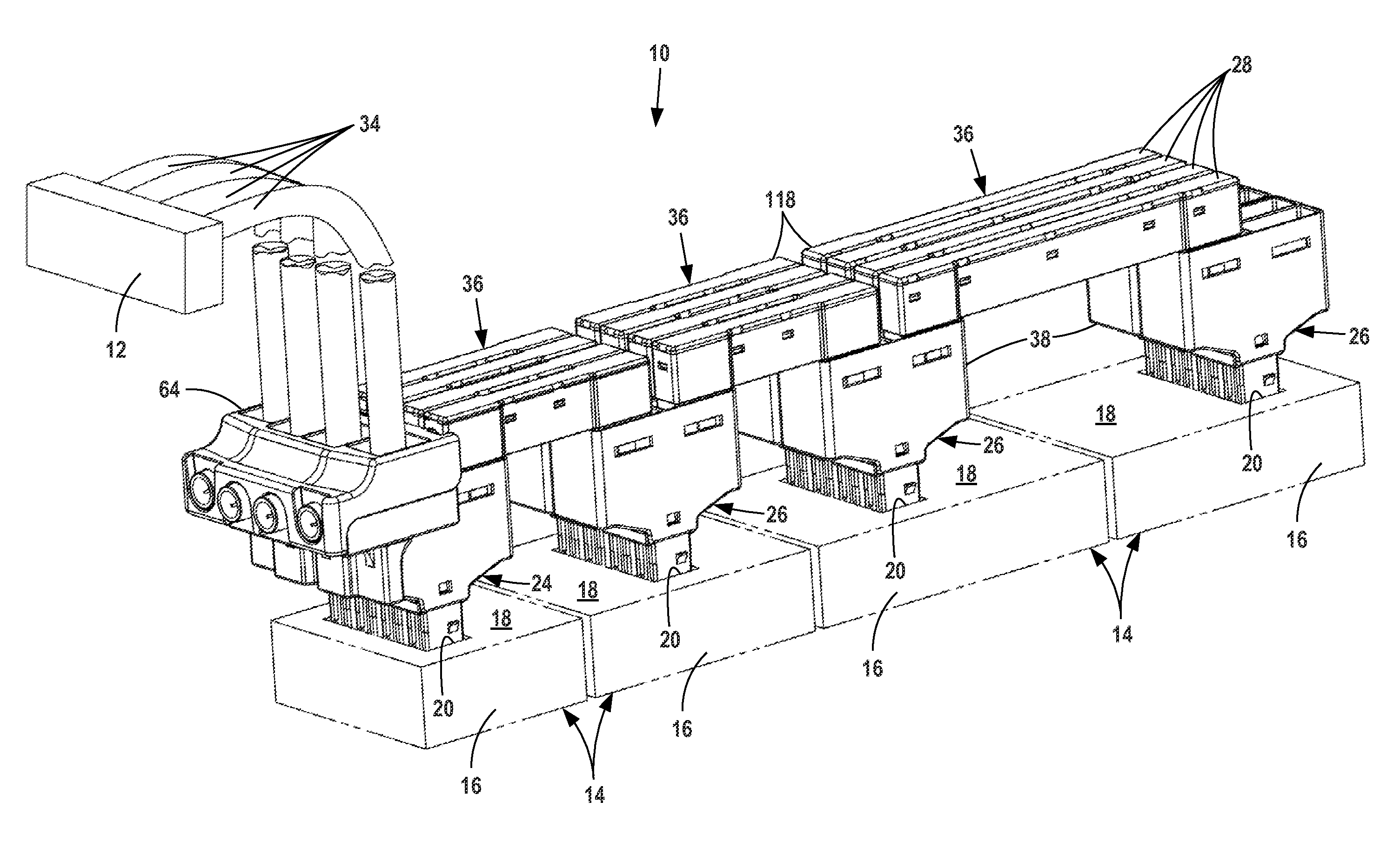 Modular electric power distribution system