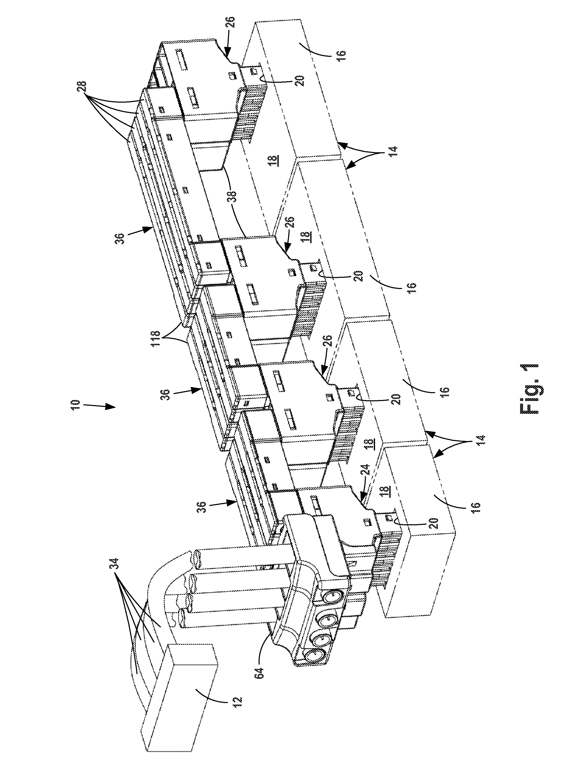 Modular electric power distribution system