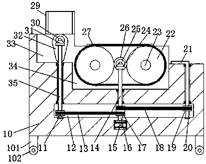 Novel town environment treatment device