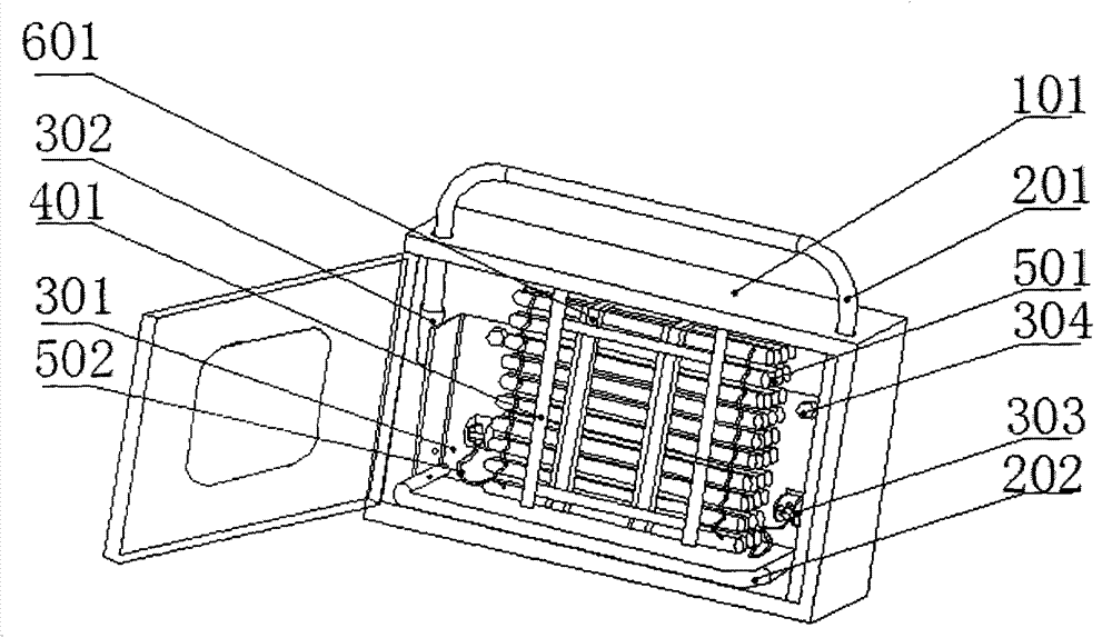 Escaping rope ladder fire prevention cabinet for firefighting