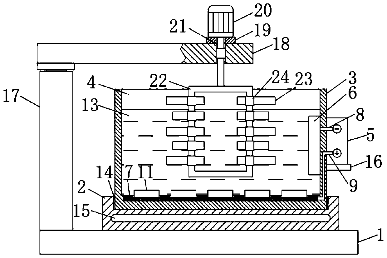 Electrolytic polishing method and device for semi-conductor materials