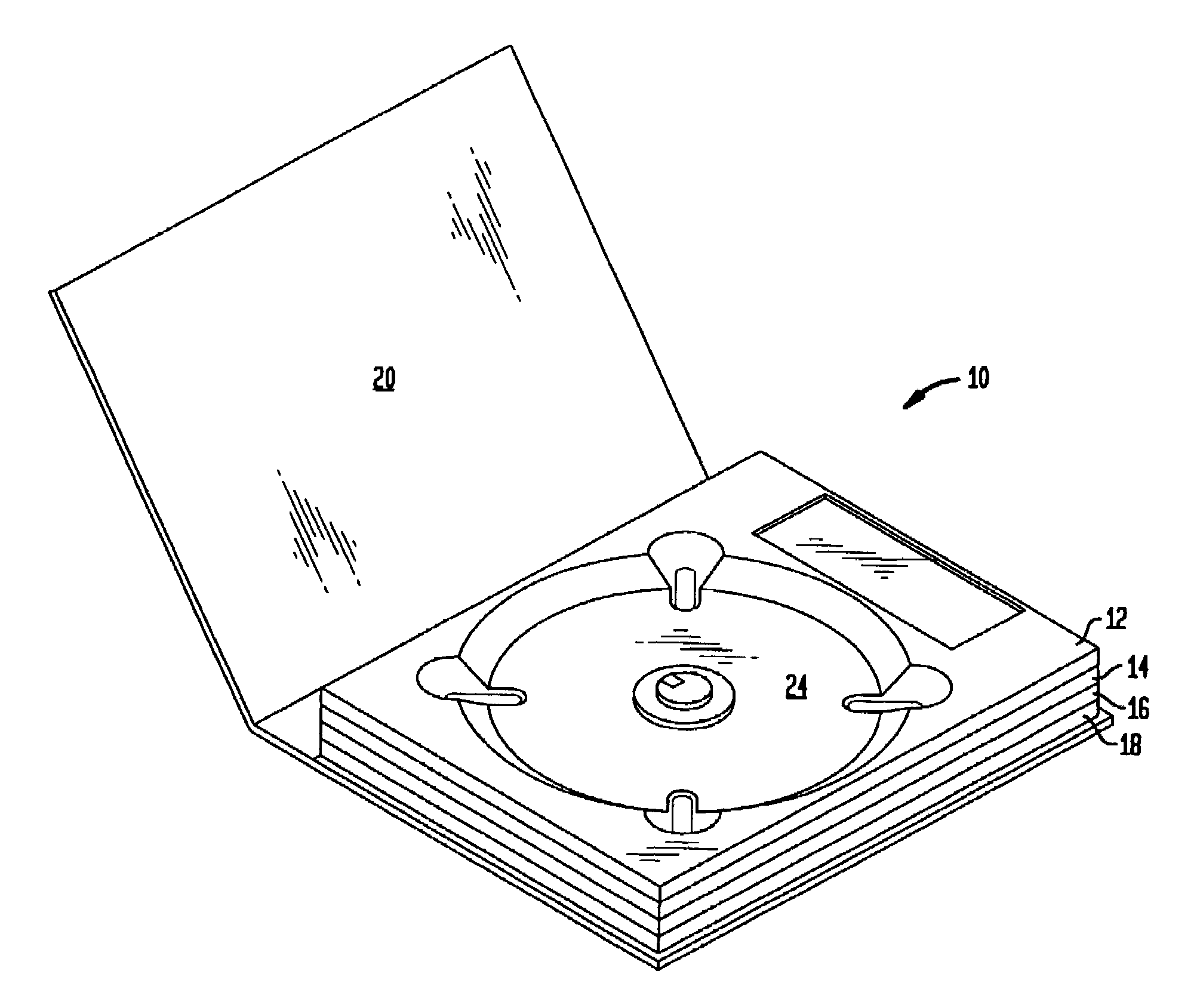 Packaging for multiple media discs and methods for making same