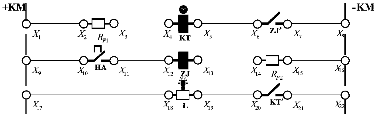 Node voltage fault positioning method and device of relay protection secondary circuit