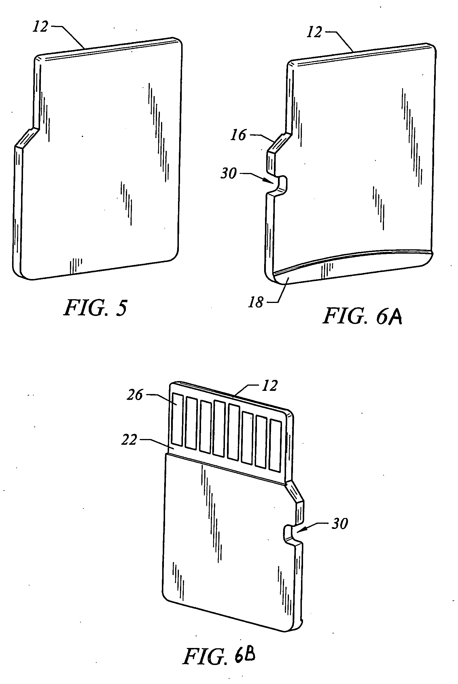 Memory card with and without enclosure