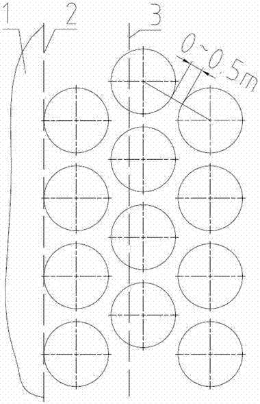 Reinforcement and detection method for old and new roadbed combined part