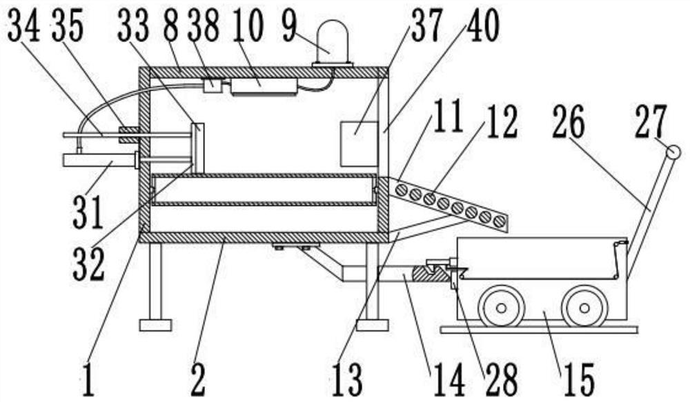 Logistics sorting device with alarm device