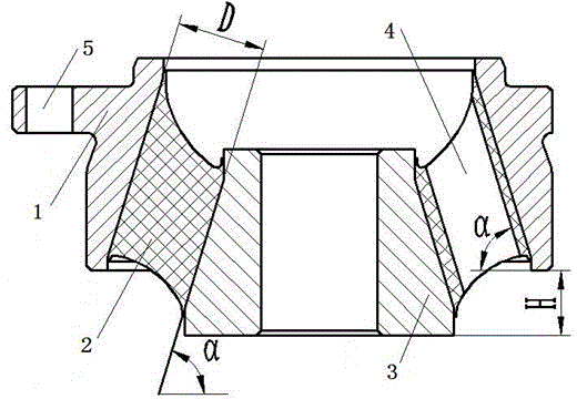 A rubber shock absorber with high dynamic and static stiffness ratio for high-speed trains