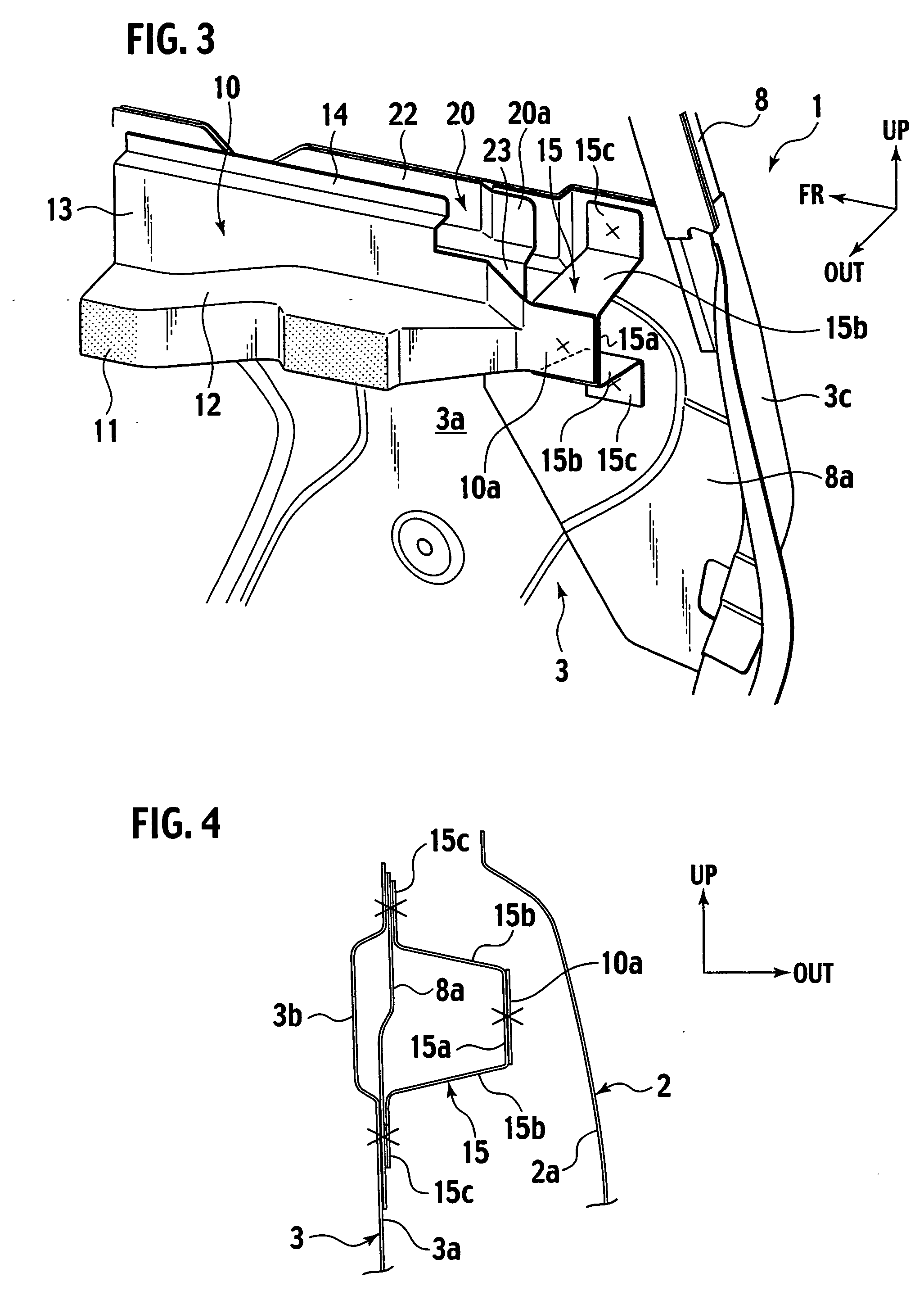 Opening portion structure