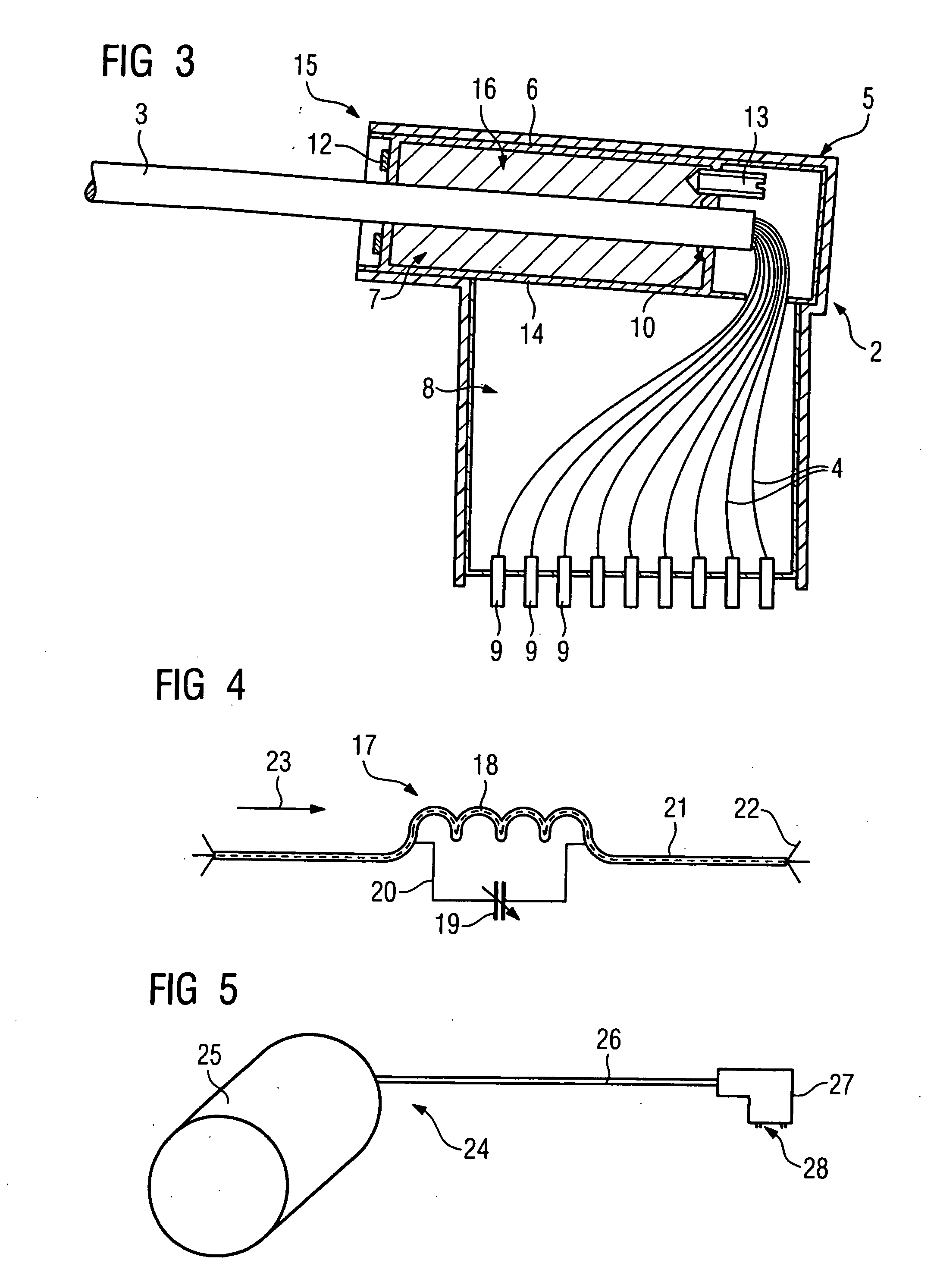 Feed line for a local coil for magnetic resonance imaging with standing wave barrier integrated into the plug thereof