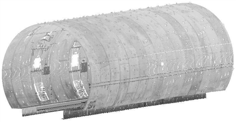 Tunnel image boundary line detection method based on reflectivity intensity