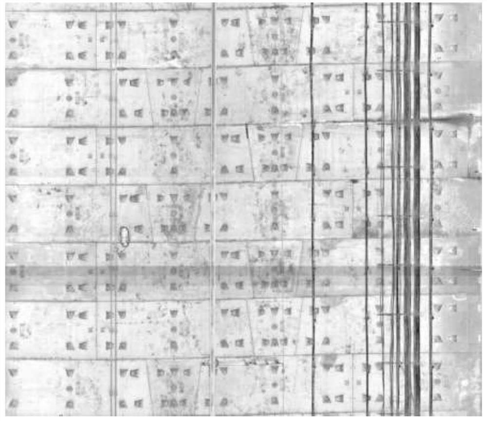 Tunnel image boundary line detection method based on reflectivity intensity