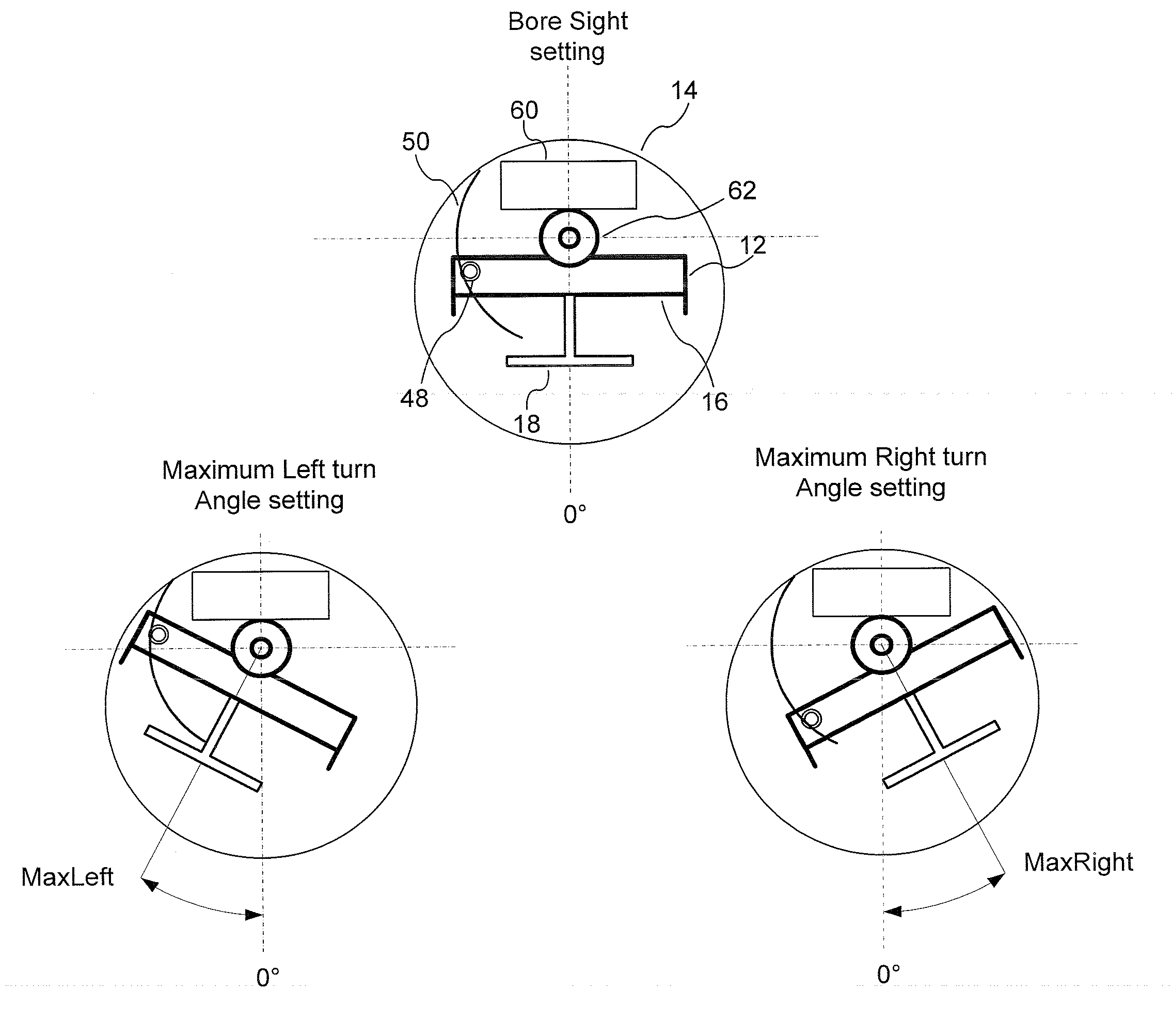 Single drive variable azimuth and beam tilt antenna for wireless network