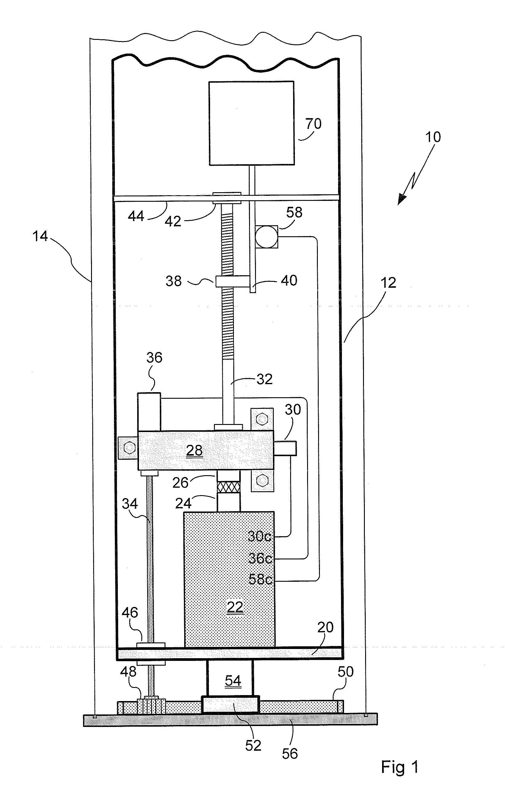 Single drive variable azimuth and beam tilt antenna for wireless network