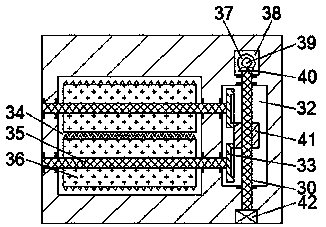 Collecting device for scrap iron on bottom of turning machine tool