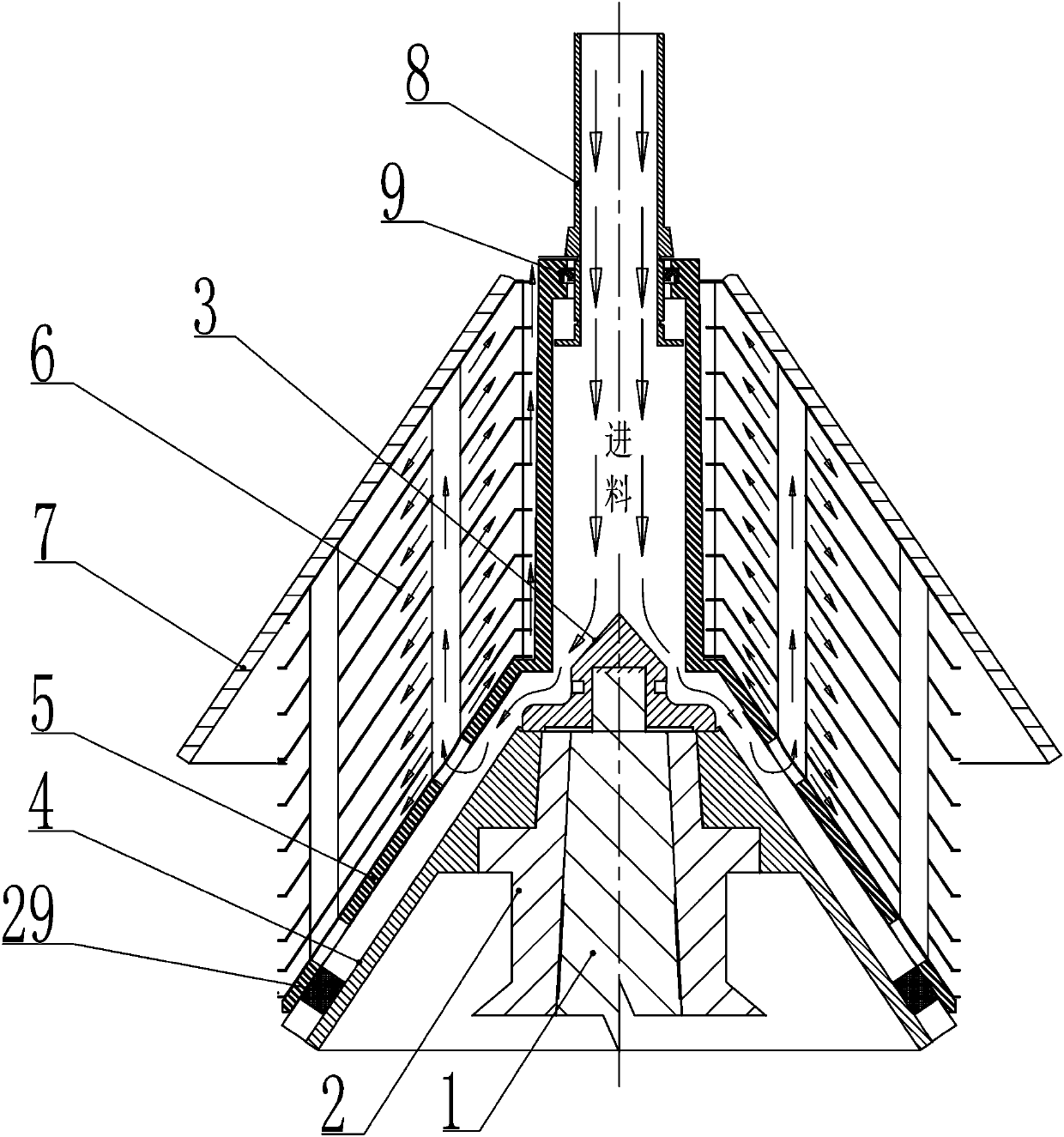 Changeable flow channel structure of multifunctional disc type separator capable of changing multiple flow channels