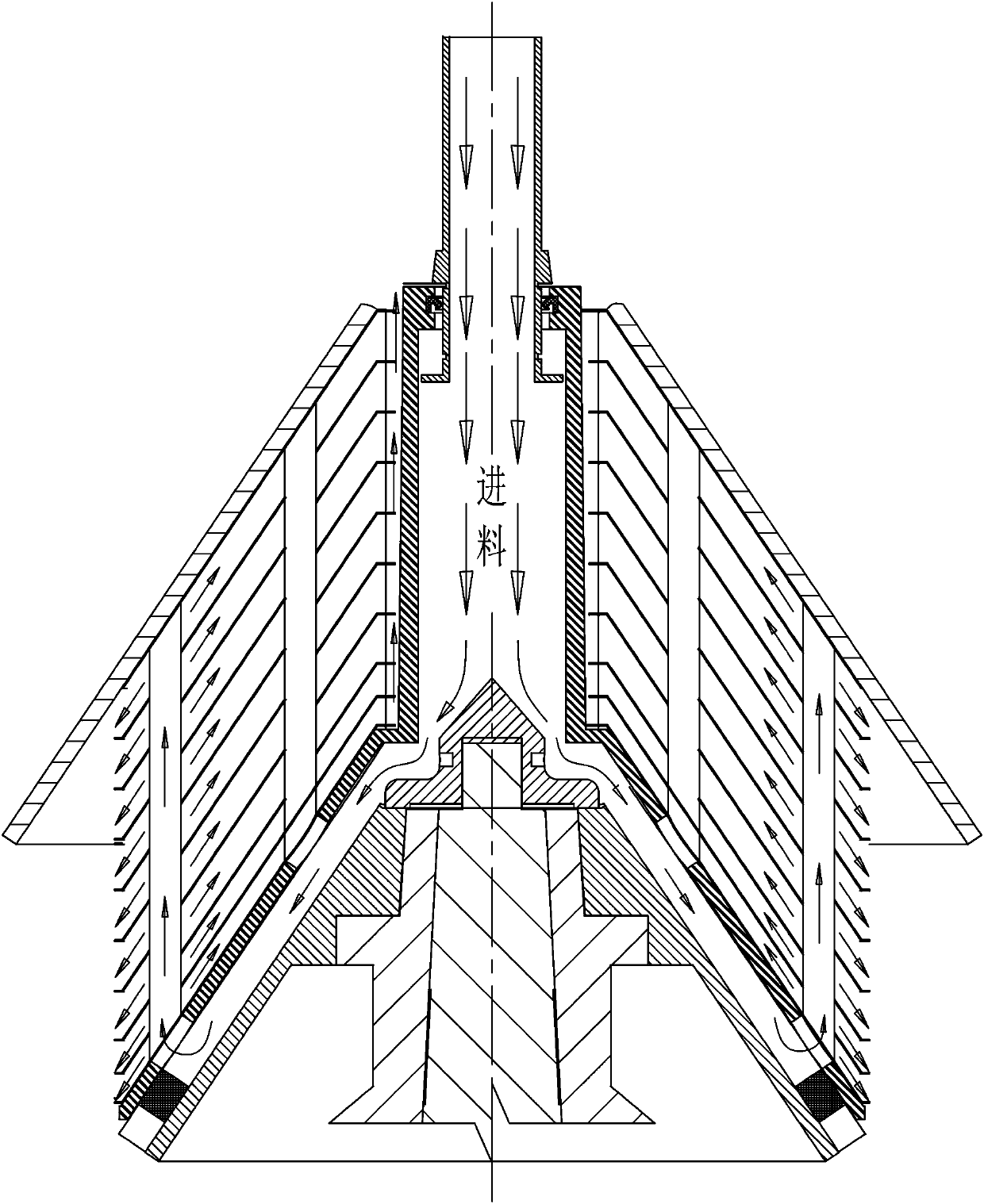 Changeable flow channel structure of multifunctional disc type separator capable of changing multiple flow channels