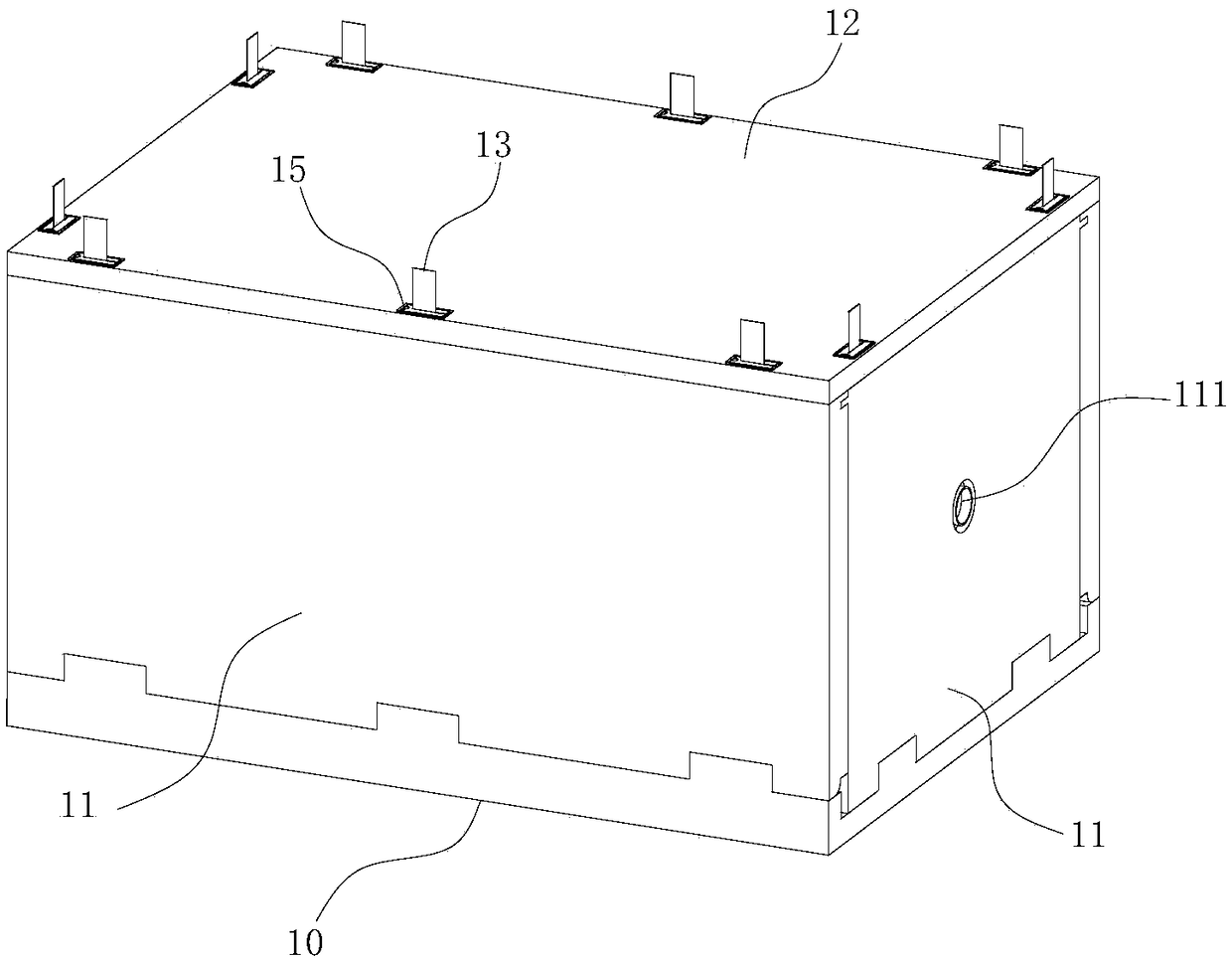 Foldable logistics box