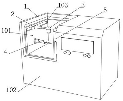 Circulating backflow type paint spraying device for automobile part production