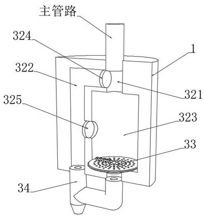 Circulating backflow type paint spraying device for automobile part production