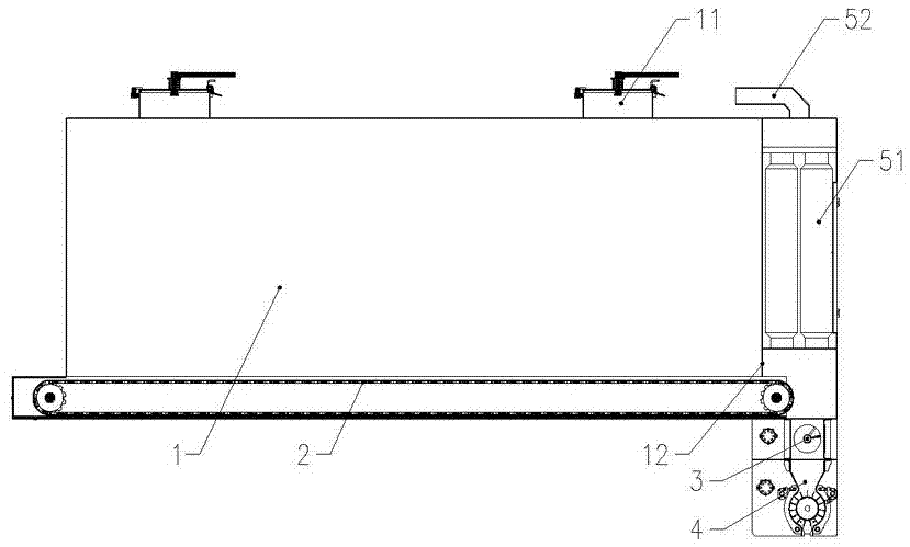 A vehicle-mounted road solid binder spreader