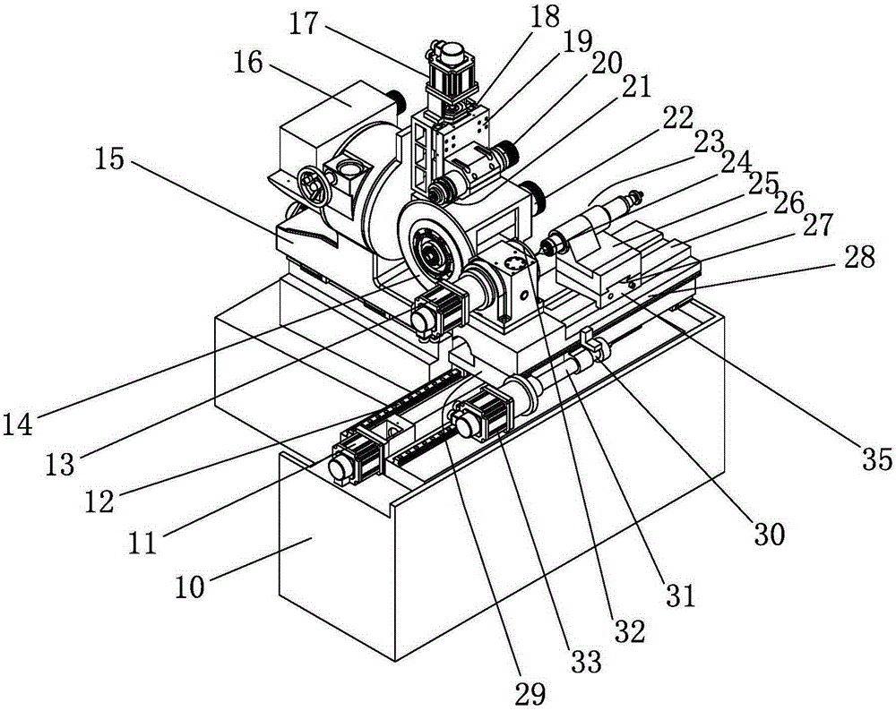 Full-automatic numerical control screw tap thread grinder