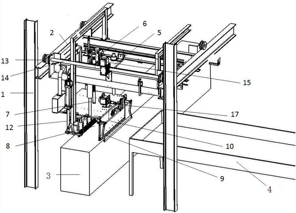 Grabbing mechanical arm for lead-acid storage batteries