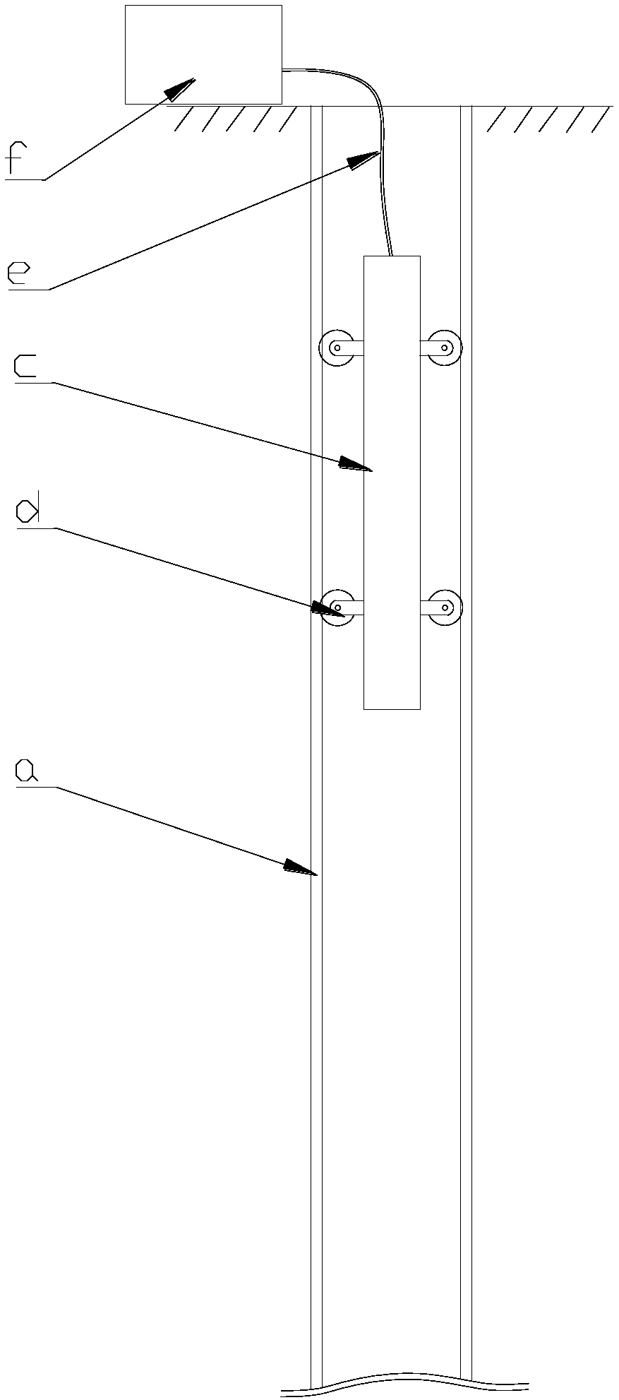 Gradiograph salvaging device and application method thereof