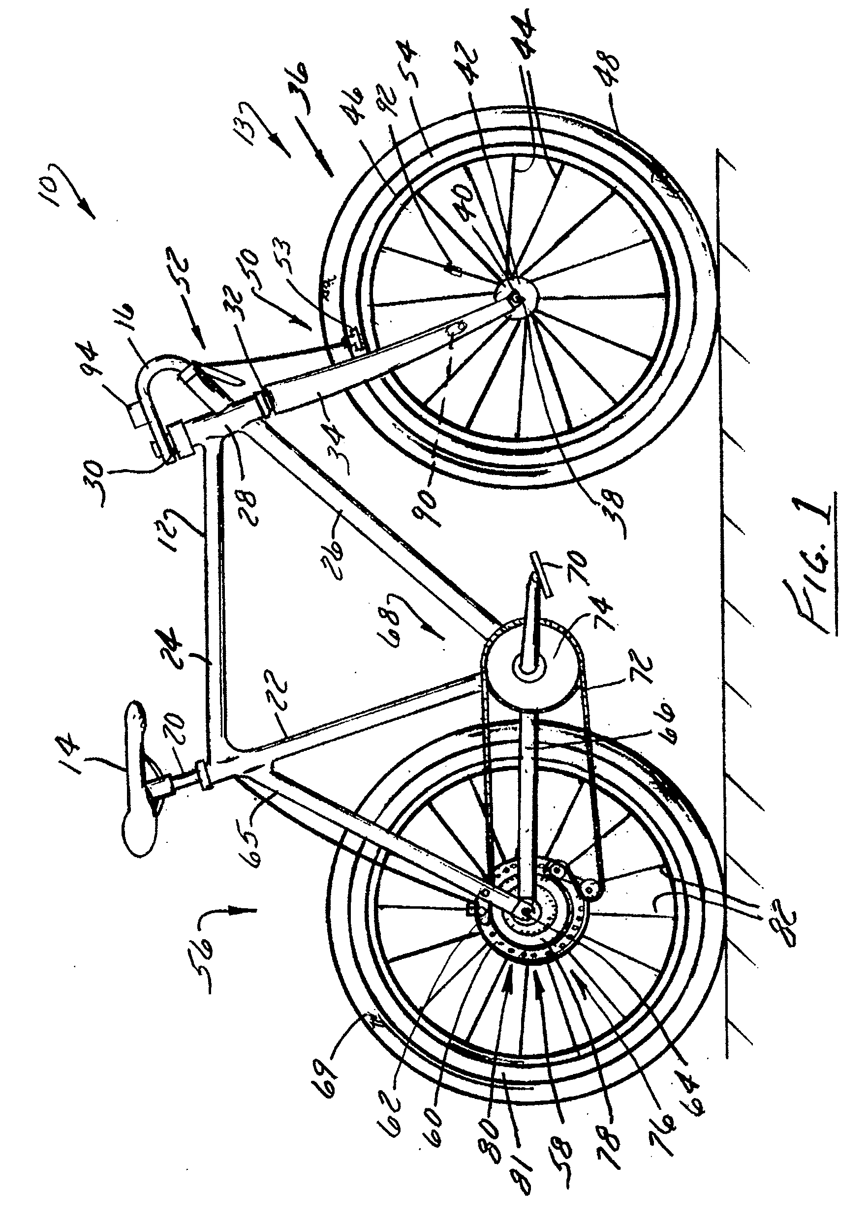 Bicycle frame with device cavity