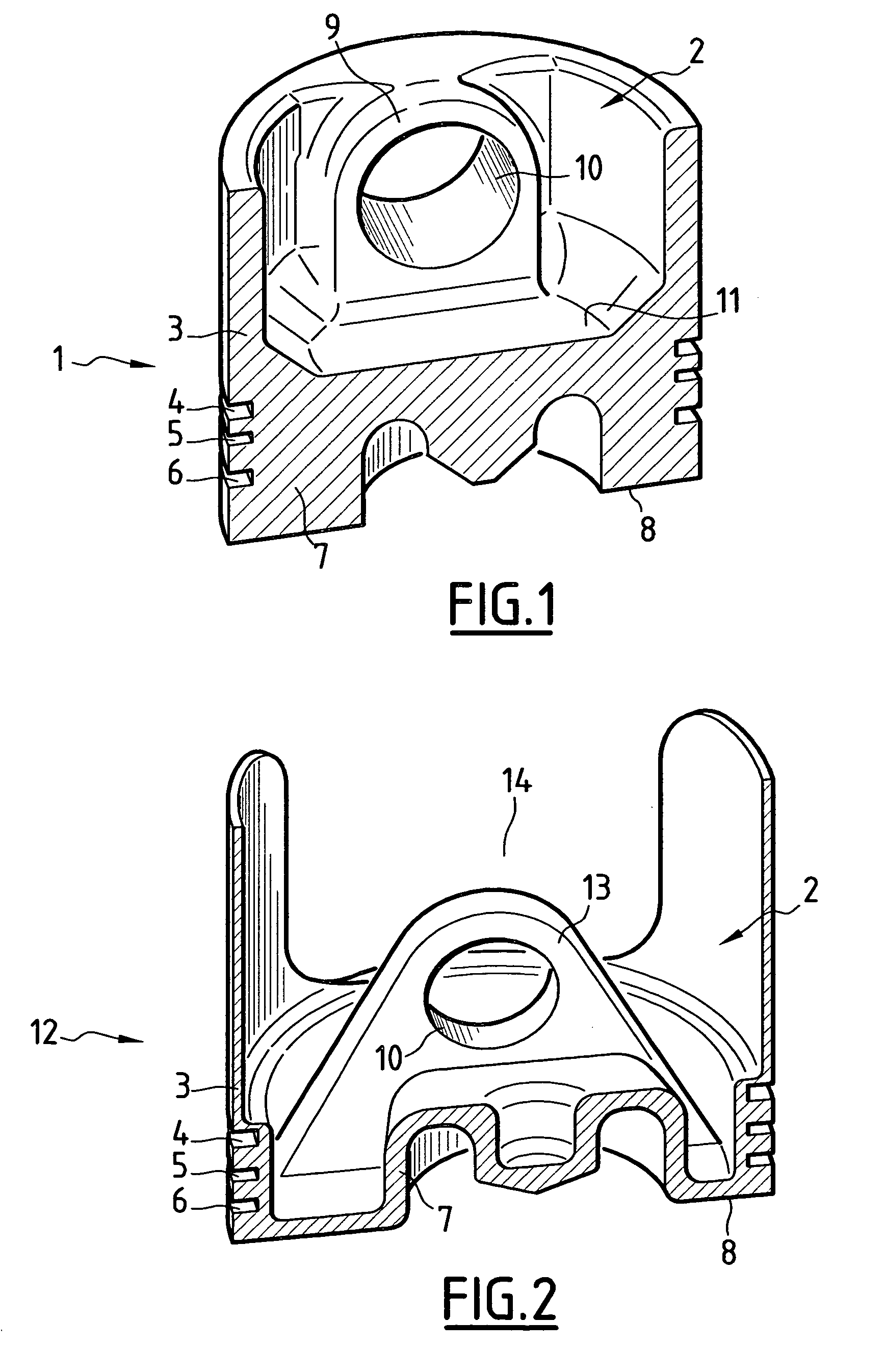 Method of manufacture of a piston for an internal combustion engine, and piston thus obtained