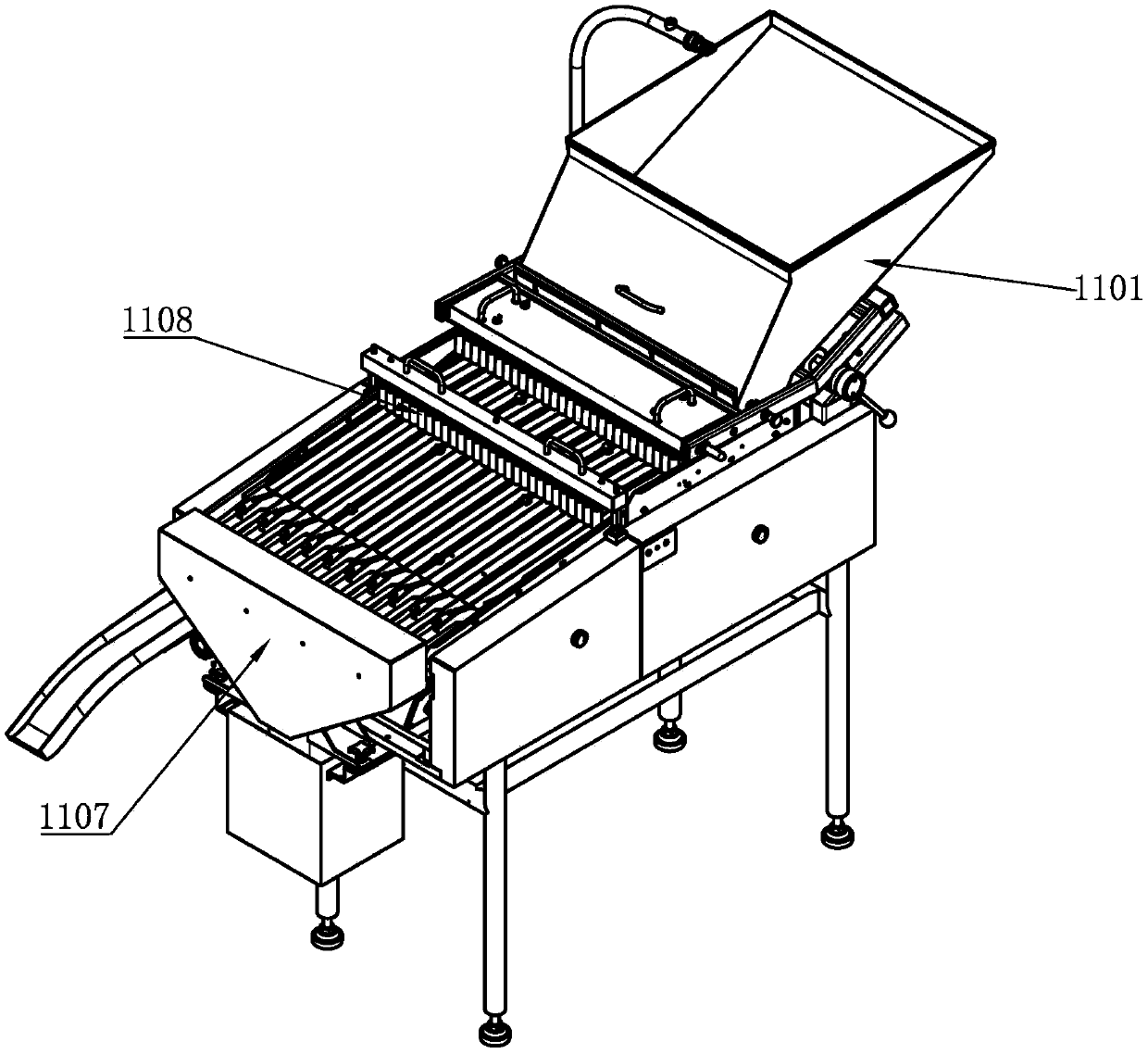 Discharge mechanism for candy wrapping