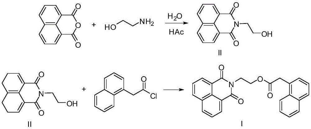 Naphthalenedicarboxamide ethylnaphthalene acetic ester type compound and application thereof