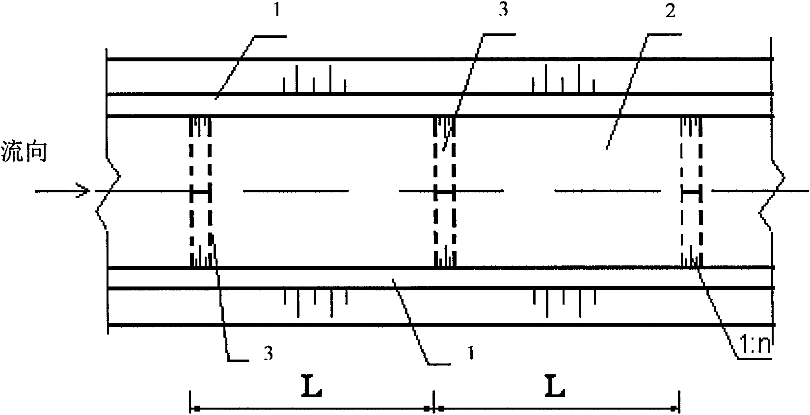 Groove bottom-reinforced fully lined debris flow drainage groove and construction method thereof