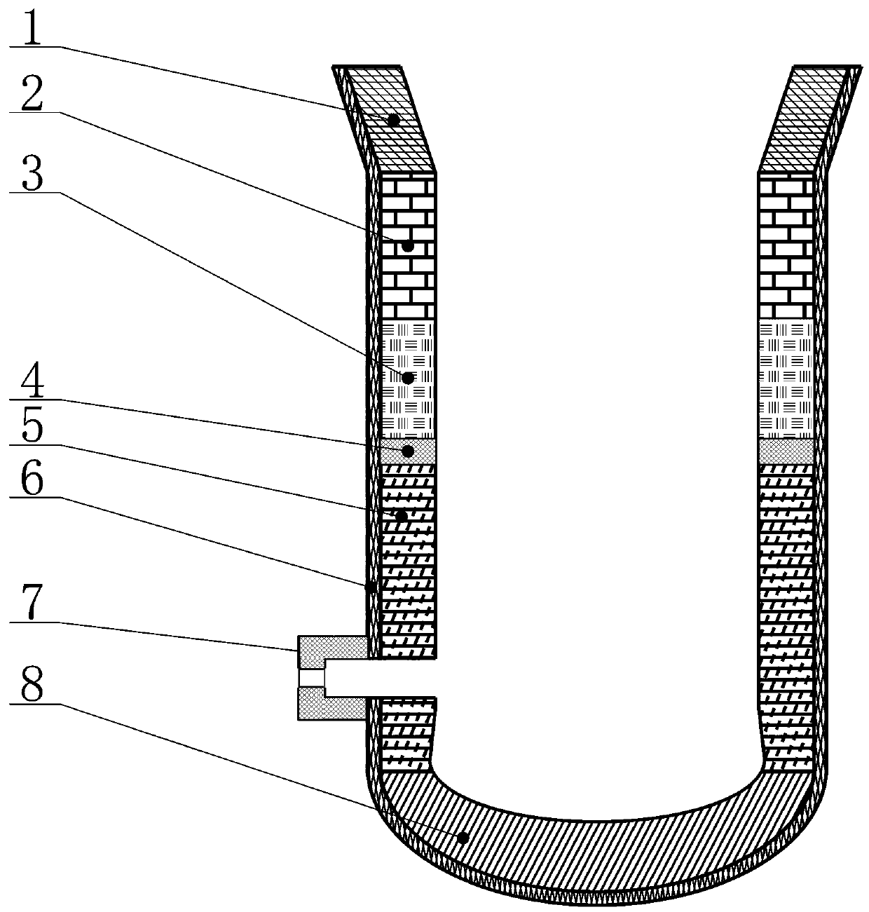 High-strength fusion smelter for colored strengthening smelting