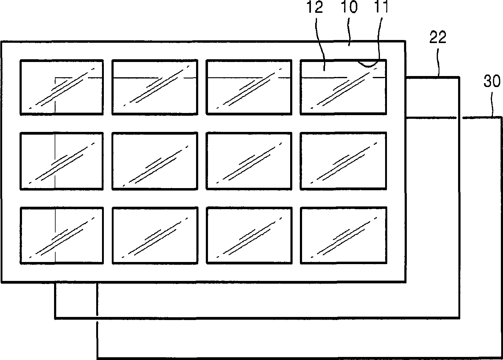 Input device with display button and portable electronic device having the same