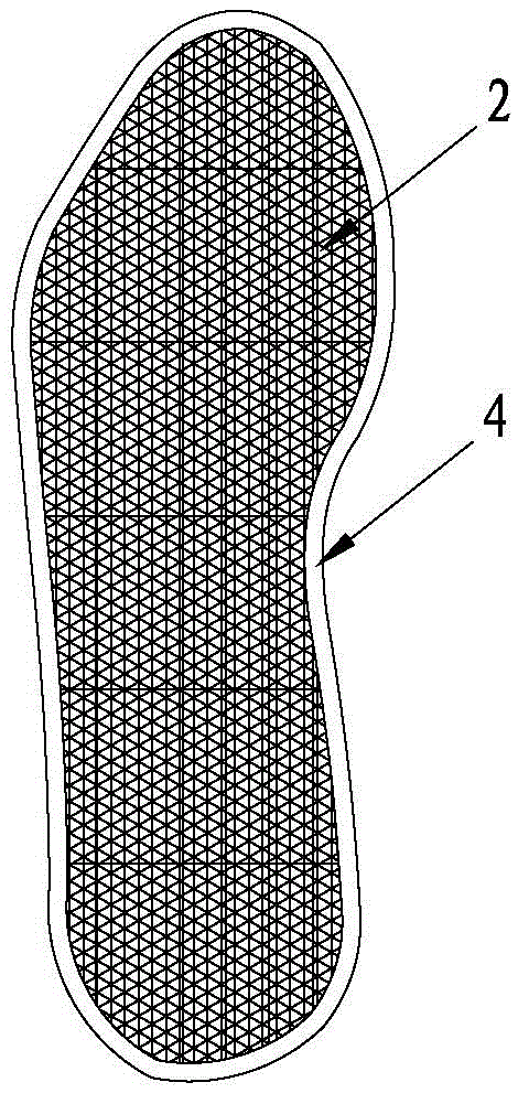 Health-care composite shoe pad and production process thereof