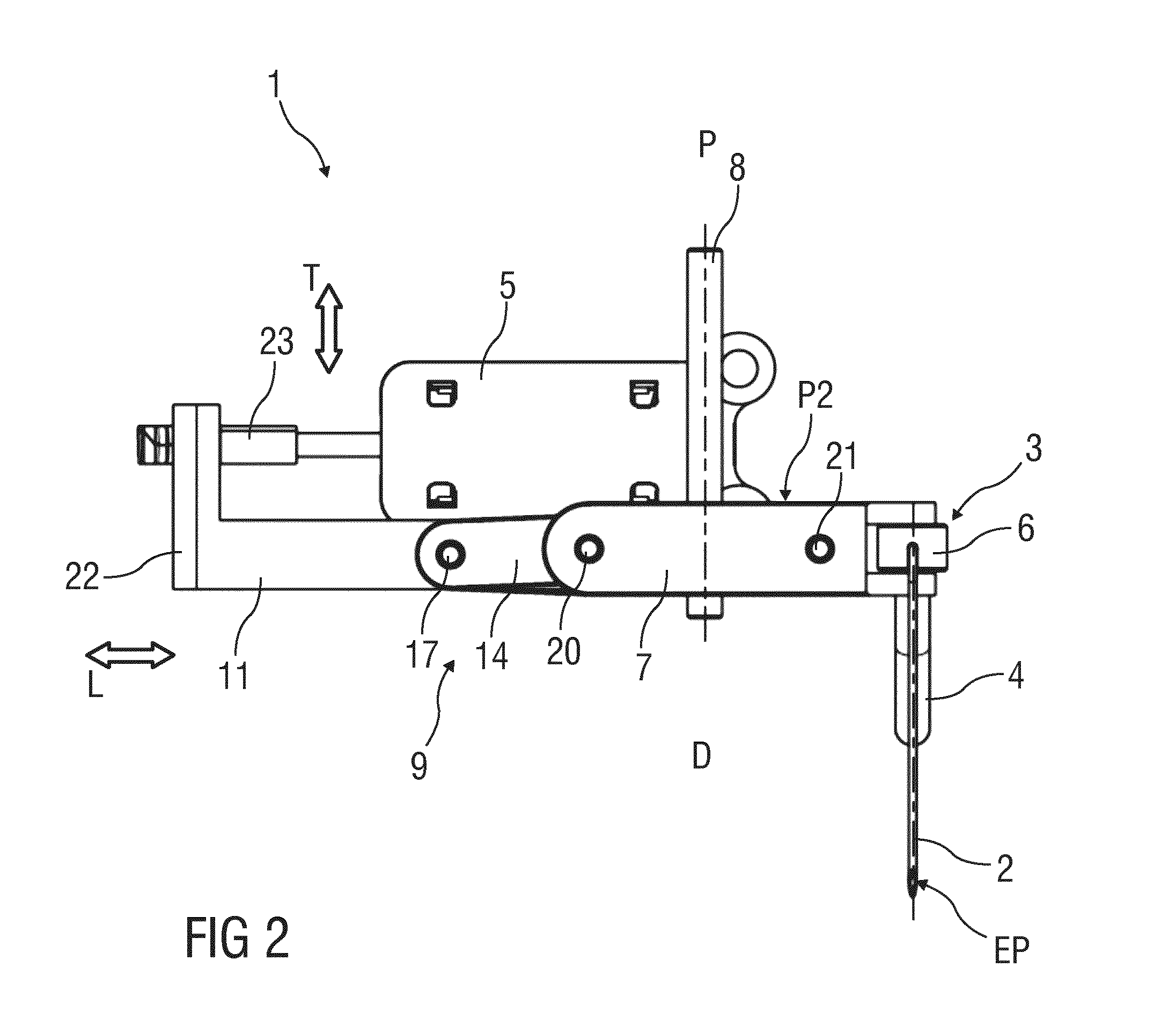 Drive Mechanism for a Needle Insertion Arrangement