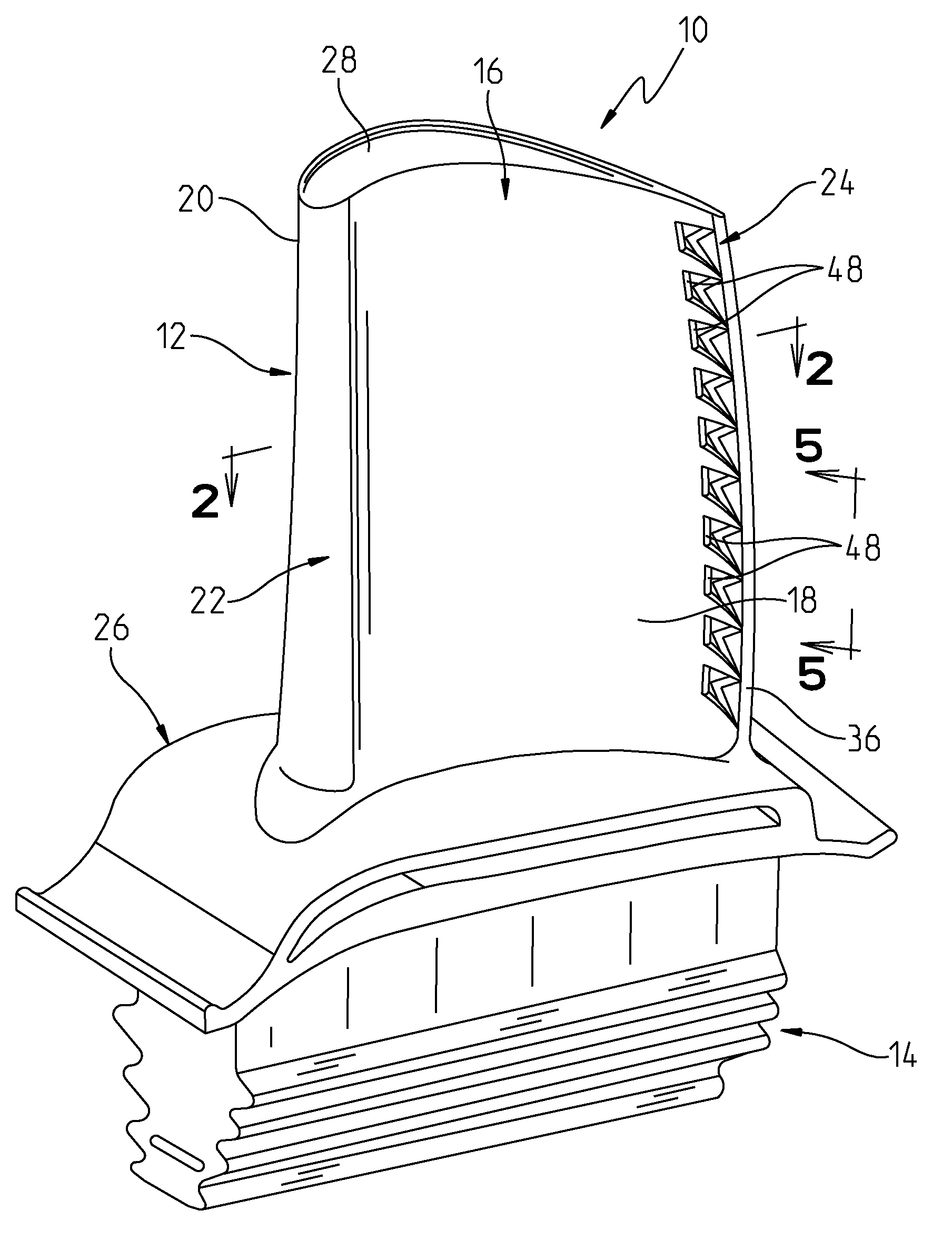 Trailing Edge Cooling Slot Configuration for a Turbine Airfoil