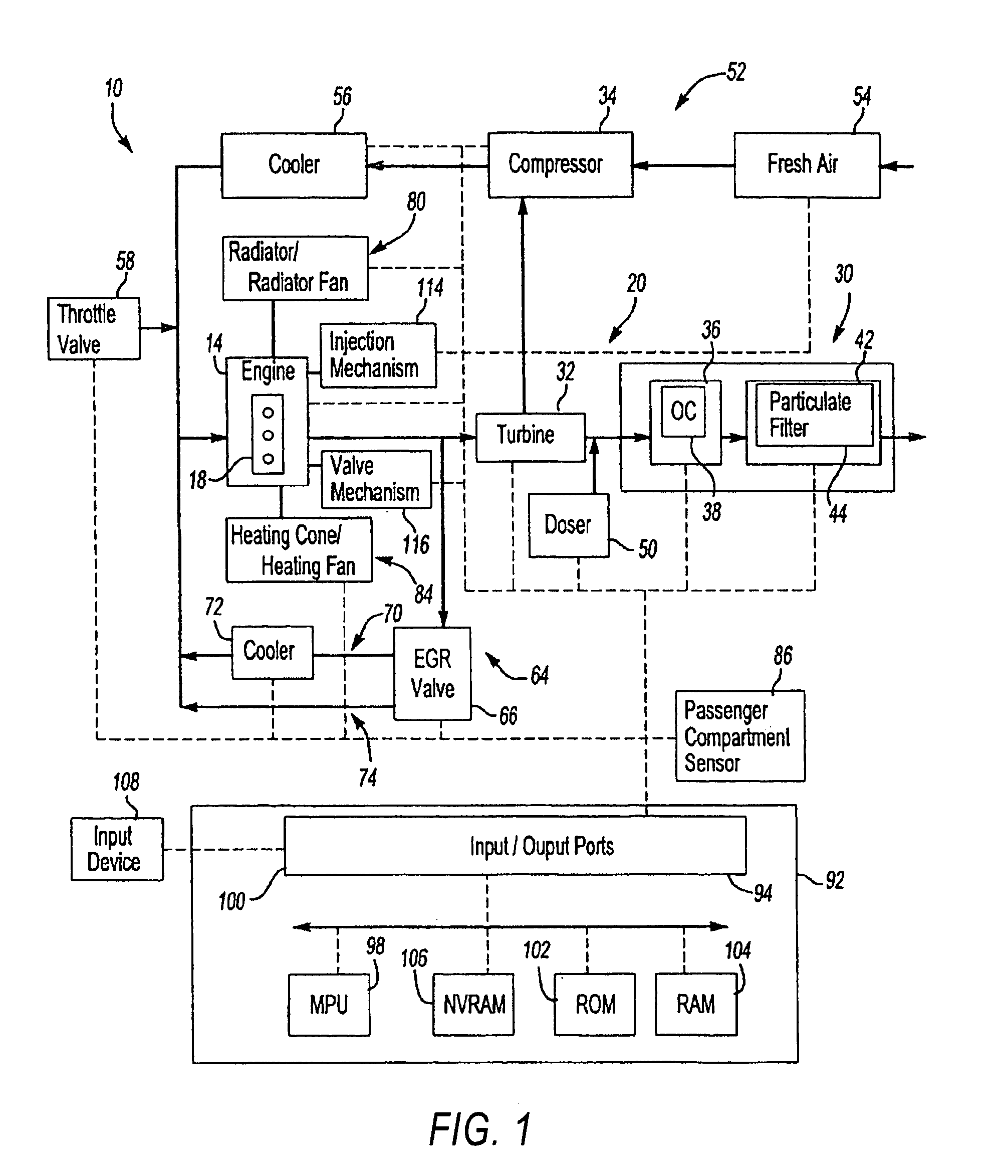 Method and system of diesel engine setpoint compensation for transient operation of a heavy duty diesel engine