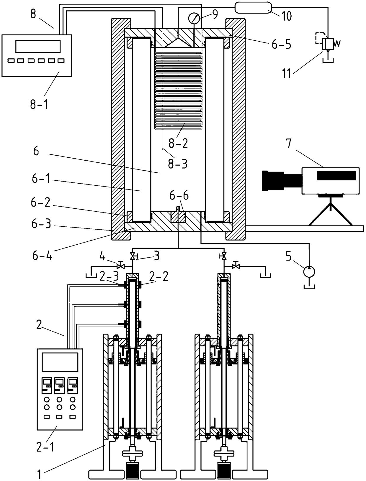 A submarine hydrothermal eruption simulation device with observation function