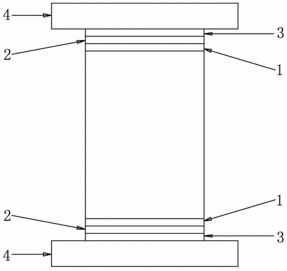 Single arm structure for thermoelectric semiconductor temperature sensing sheet and preparation process