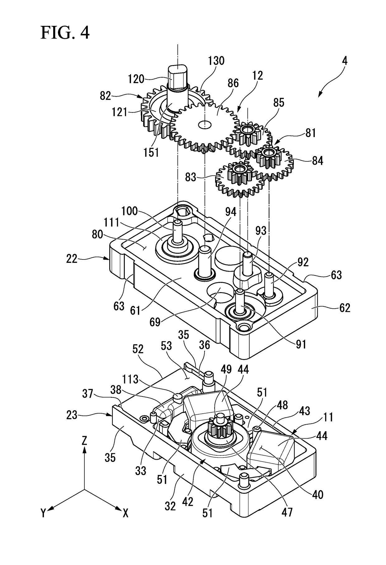 Gear box, driving device, and electronic apparatus