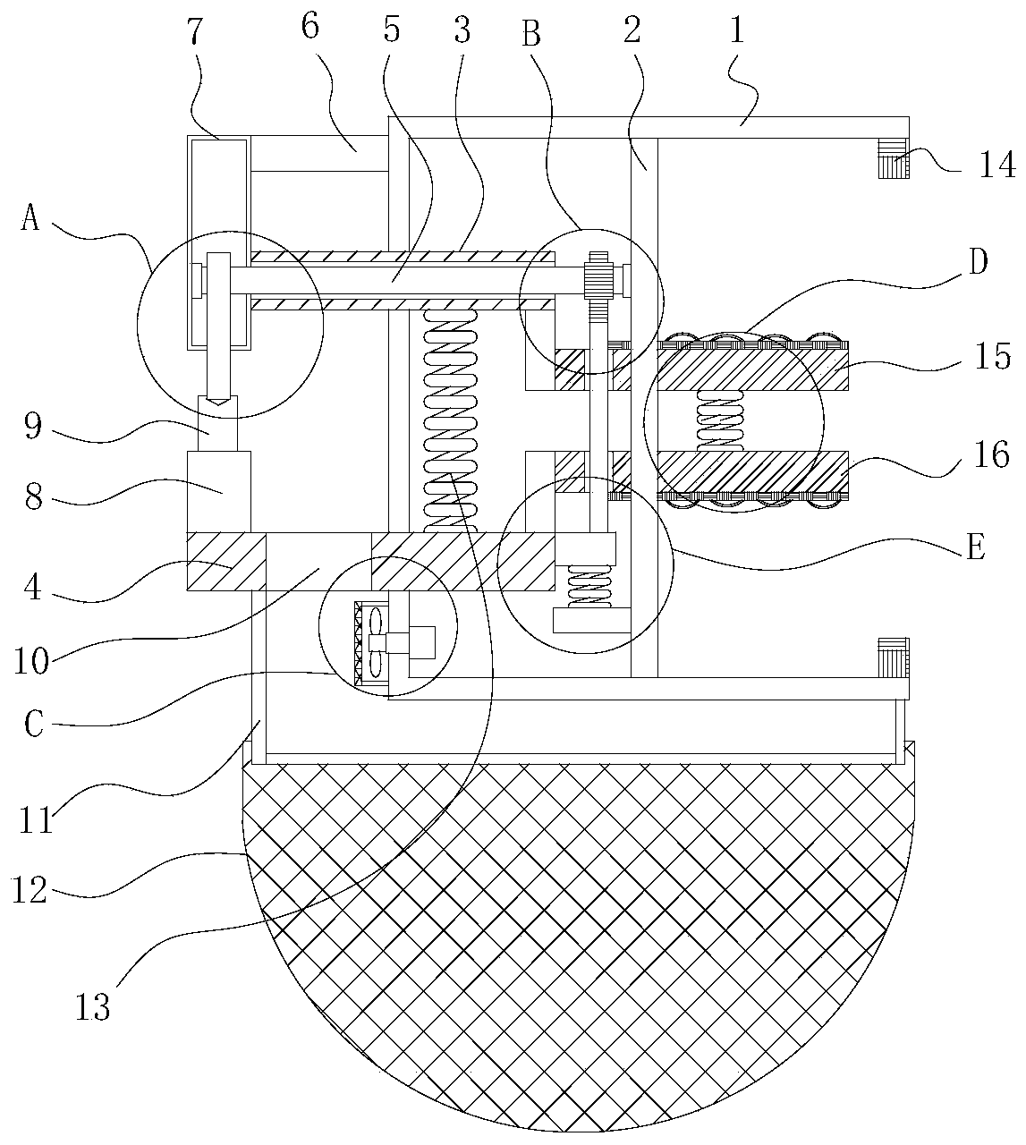 An auxiliary device for pepper picking