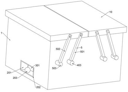 An all-round information acquisition system based on structured light three-dimensional information acquisition